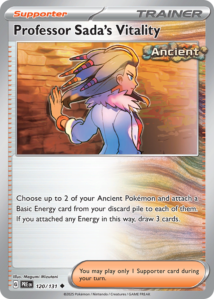 Prismatic Evolutions Professor Sada's Vitality #120/131